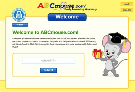 abcmouse login with code
